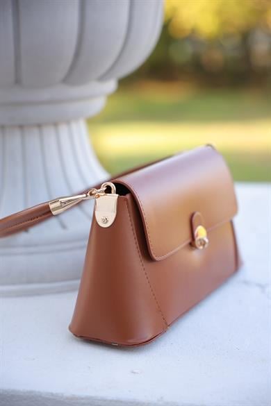 Dikdörtgen El Çantası - Taba