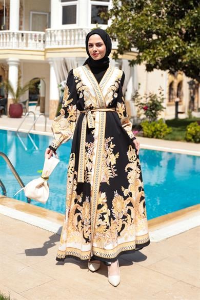 Dila Tasarım Elbise - Siyah