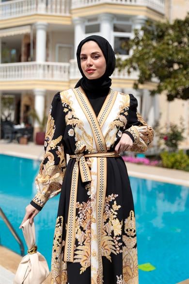 Dila Tasarım Elbise - Siyah