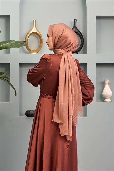 Dilber Evening Dress - Brown