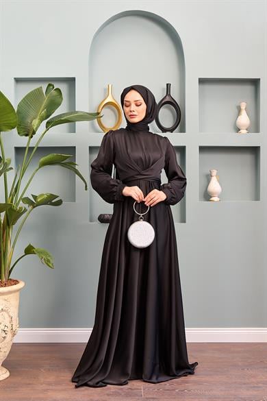 Dilber Evening Dress - Black