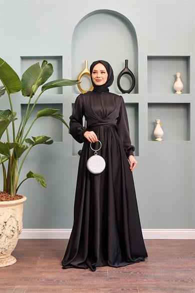 Dilber Evening Dress - Black