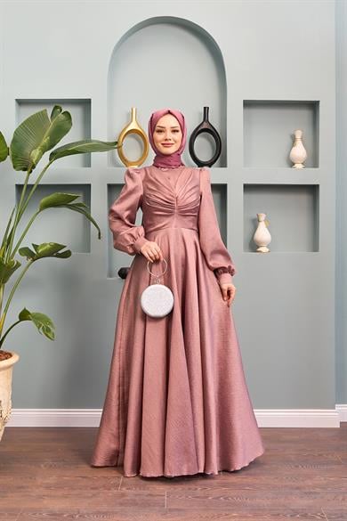 Dilek Evening Dress - Copper