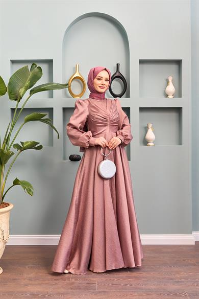 Dilek Evening Dress - Copper