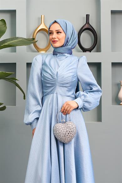 Dilek Evening Dress - Baby Blue