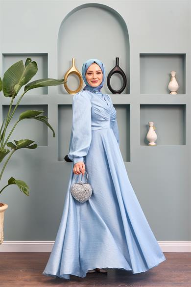 Dilek Evening Dress - Baby Blue