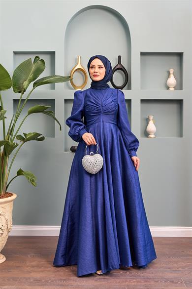 Dilek Evening Dress - Navy Blue