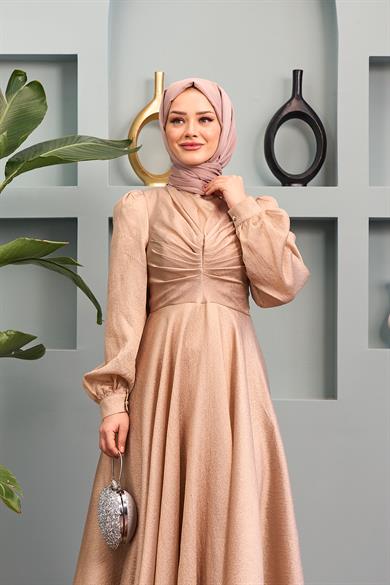 Dilek Evening Dress - Mink