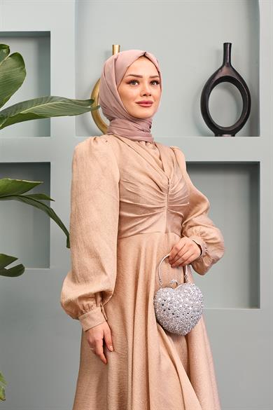 Dilek Evening Dress - Mink