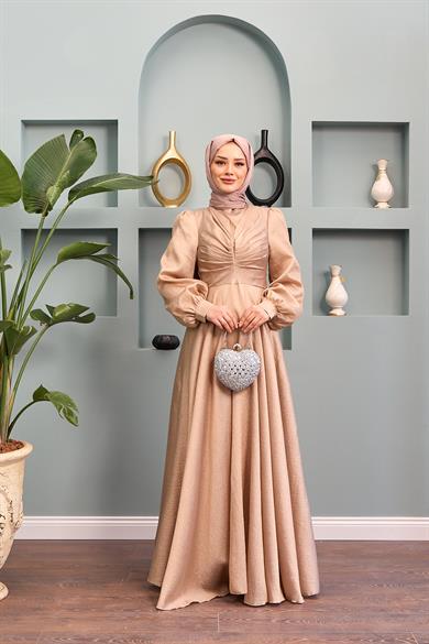 Dilek Evening Dress - Mink