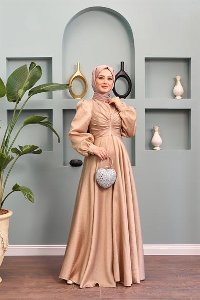 Dilek Evening Dress - Mink