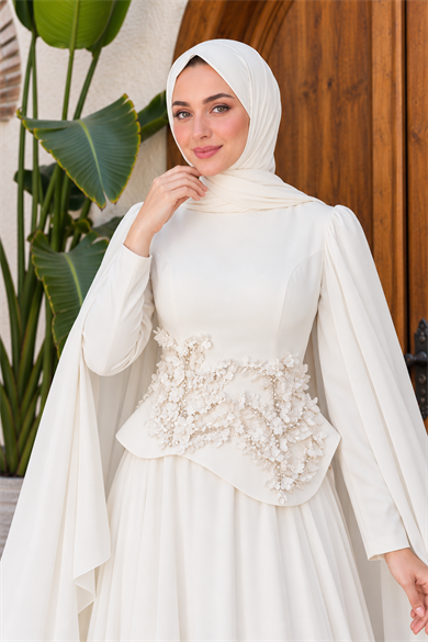 Diva Tasarım Abiye - Ekru