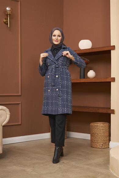 Ecrin Tweed Coat - Smoked