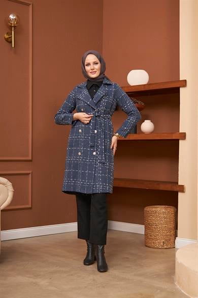 Ecrin Tweed Coat - Smoked