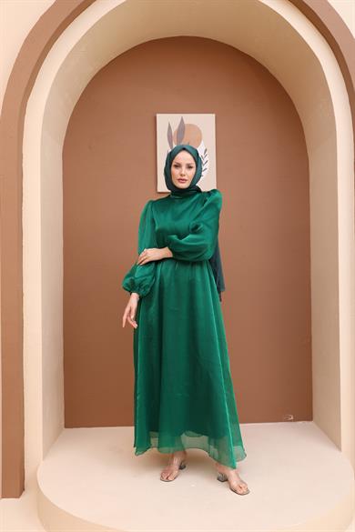 Eda Evening Dress - Emerald Green