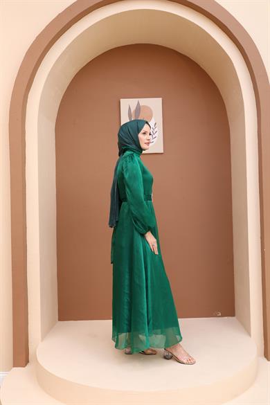 Eda Evening Dress - Emerald Green