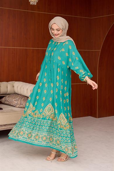 Efulim Elbise - Turkuaz