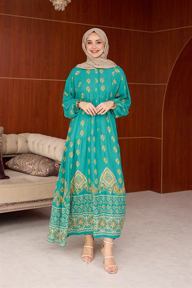 Efulim Elbise - Turkuaz