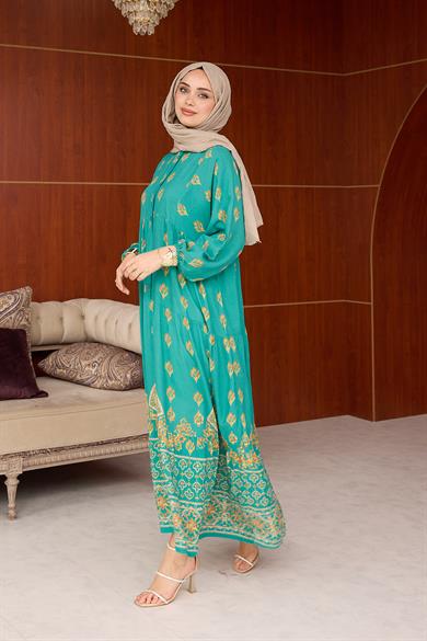 Efulim Elbise - Turkuaz