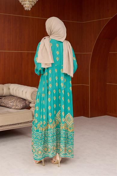 Efulim Elbise - Turkuaz