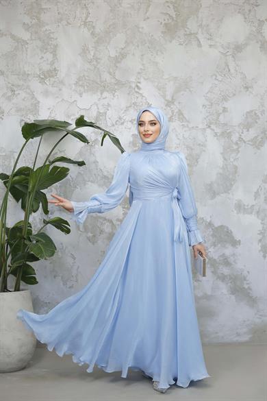 Elif Işıltı Abiye - Bebe Mavi