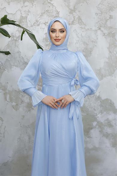 Elif Işıltı Abiye - Bebe Mavi