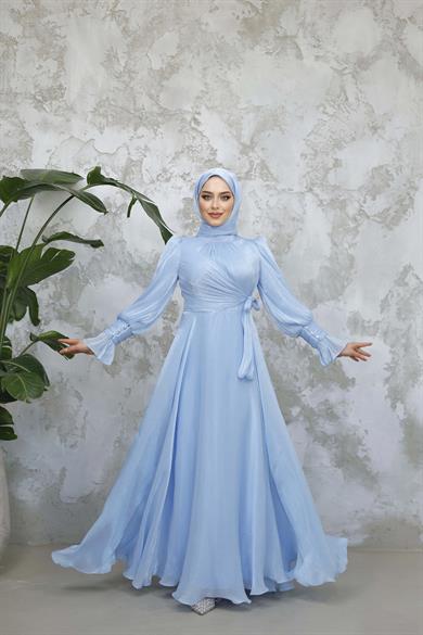 Elif Işıltı Abiye - Bebe Mavi