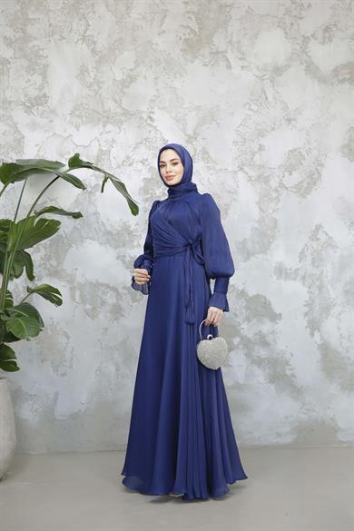 Elif Işıltı Abiye - Lacivert