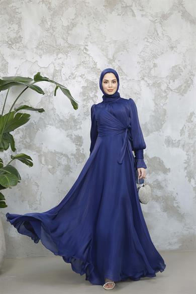 Elif Işıltı Abiye - Lacivert