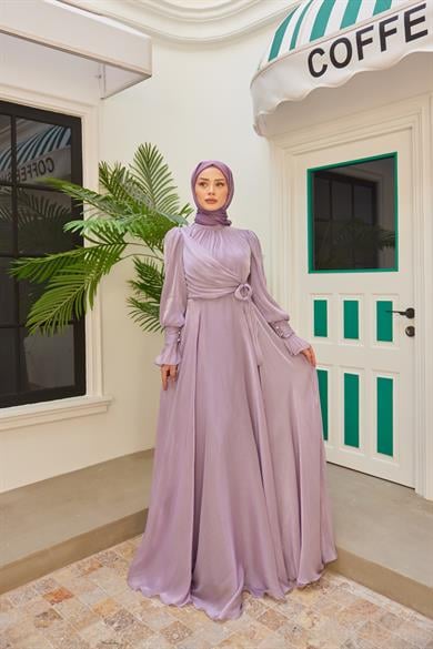 Elif Işıltı Abiye - Lila