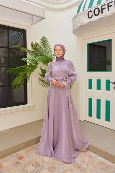 Elif Işıltı Abiye - Lila