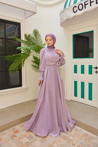 Elif Işıltı Abiye - Lila