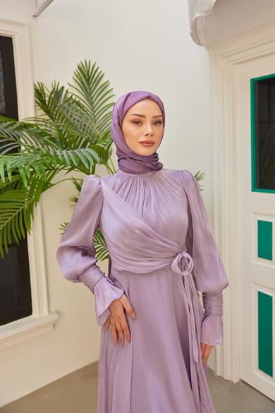 Elif Işıltı Abiye - Lila