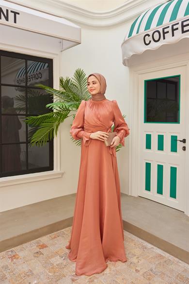 Elif Işıltı Abiye - Somon