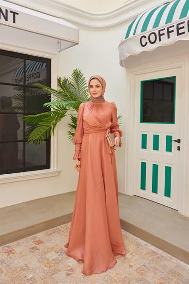 Elif Işıltı Abiye - Somon