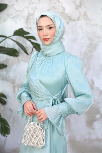 Elif Işıltı Abiye - Su Yeşili
