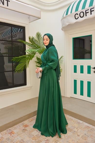 Elif Işıltı Abiye - Zümrüt Yeşil