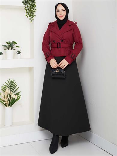 Elif Trençkot - Bordo