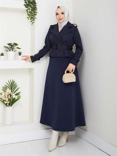 Elif Trençkot - Lacivert