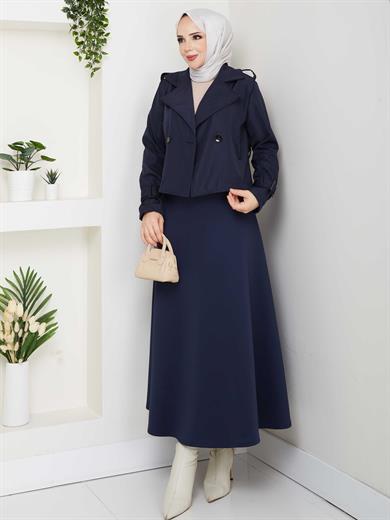 Elif Trençkot - Lacivert