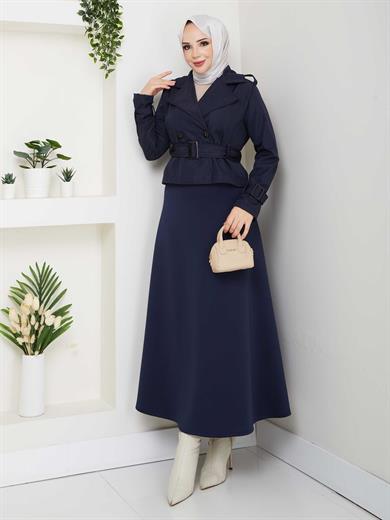 Elif Trençkot - Lacivert