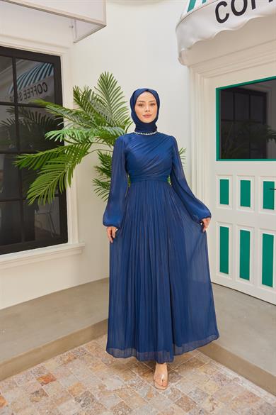 Elmas Işıltı Abiye - Lacivert