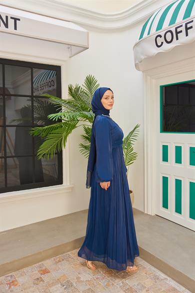 Elmas Işıltı Abiye - Lacivert