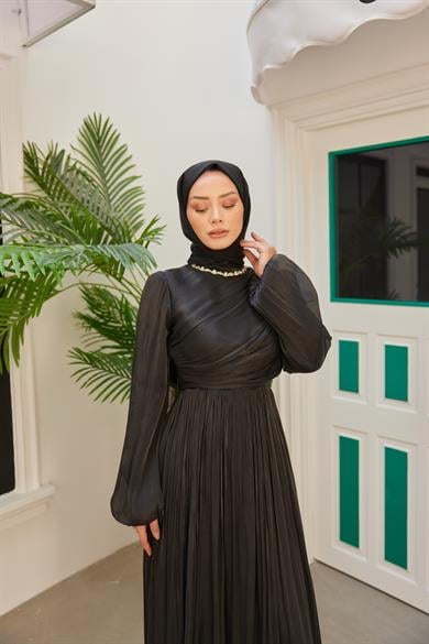 Elmas Işıltı Abiye - Siyah