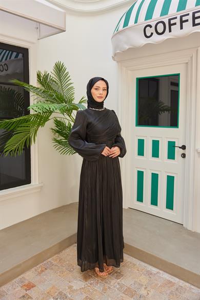 Elmas Işıltı Abiye - Siyah