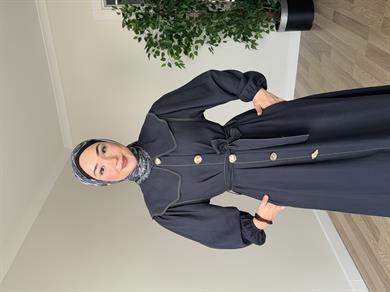 Emnora Kot Elbise - Lacivert