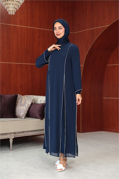 Ezgi Tasarım Abaya - Lacivert