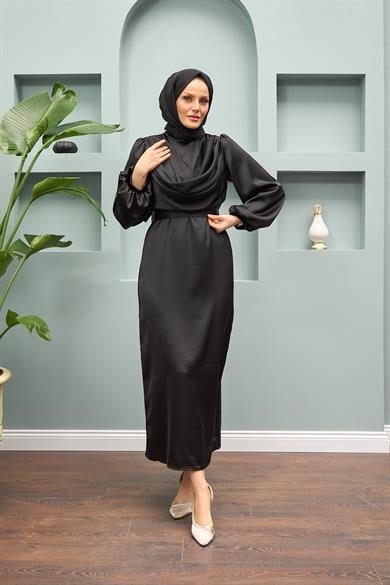 Faralya Evening Dress - Black