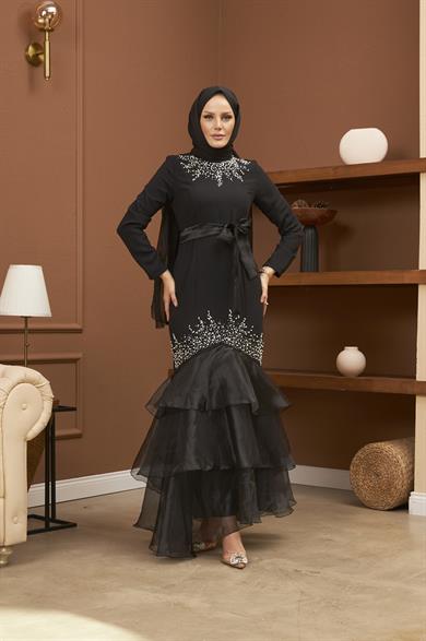 Feride Evening Dress - Black