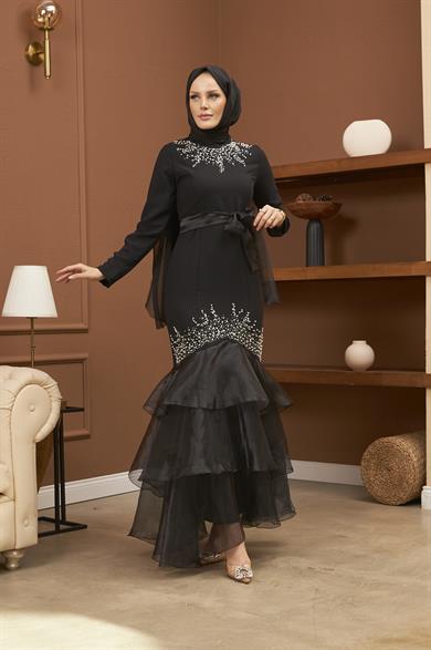 Feride Evening Dress - Black